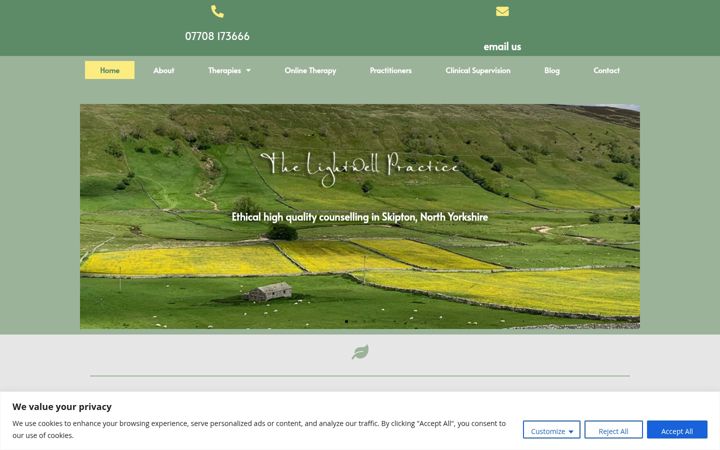 Screenshot of lightwellpractice.co.uk