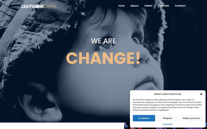 Screenshot of lightworkcapital.nl