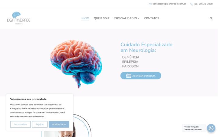 Screenshot of ligiaandrade.com.br