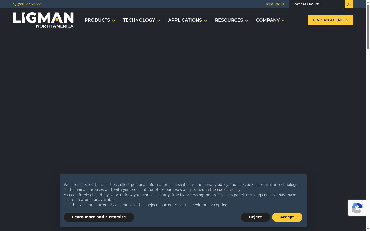 Screenshot des Einwilligungsbanners vor jeglicher Interaktion