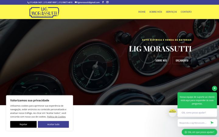 Screenshot of ligmorassutti.com.br