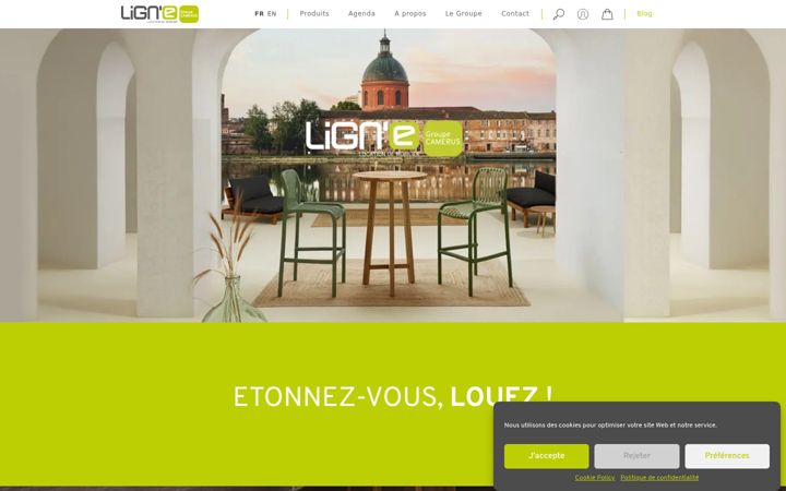 Screenshot of lign-e.com