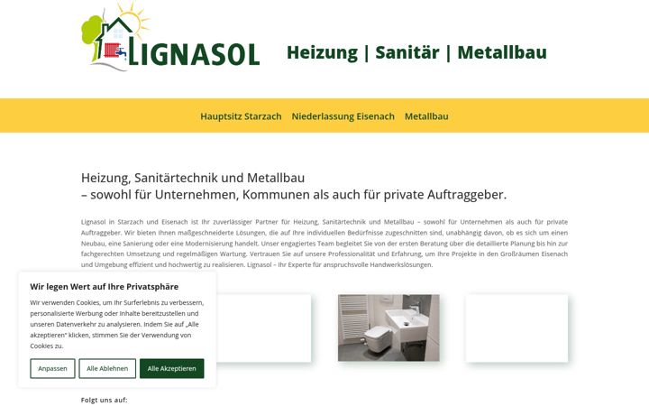 Screenshot of lignasol.de