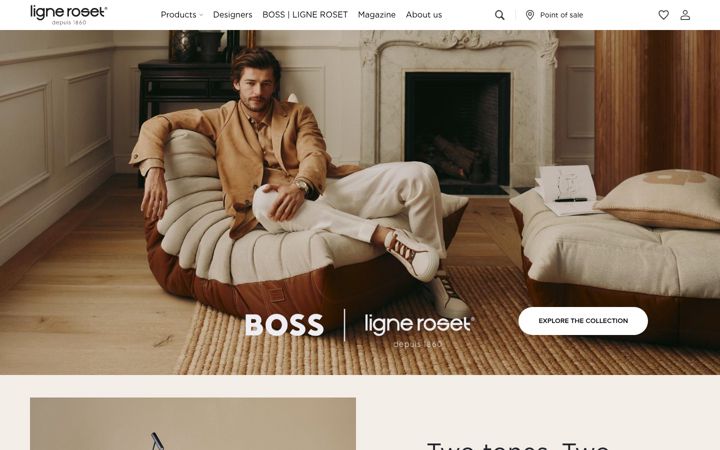 Screenshot of ligne-roset.com