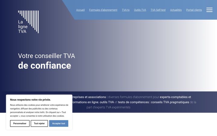 Screenshot of ligne-tva.be