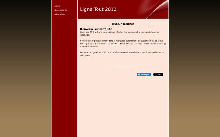 Screenshot of lignetout2012.com