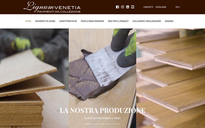 Screenshot of lignumvenetia.com