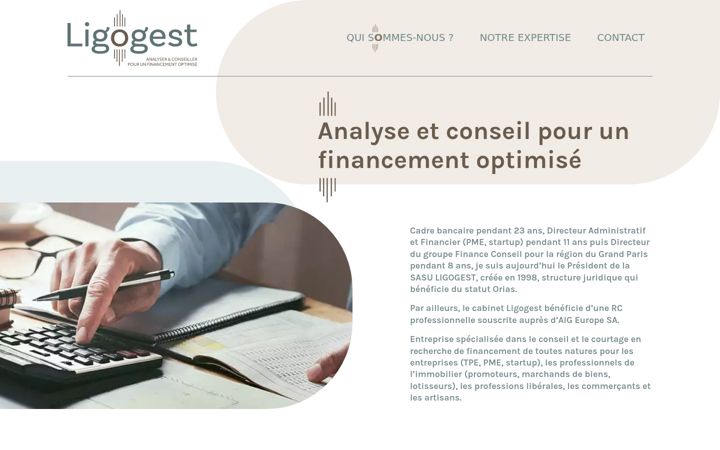 Screenshot of ligogest.com