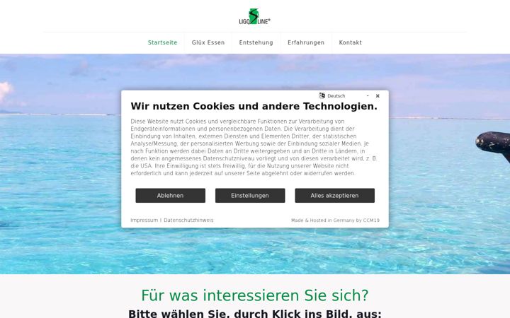 Screenshot of ligoline.eu