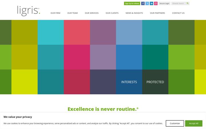 Screenshot of ligris.com