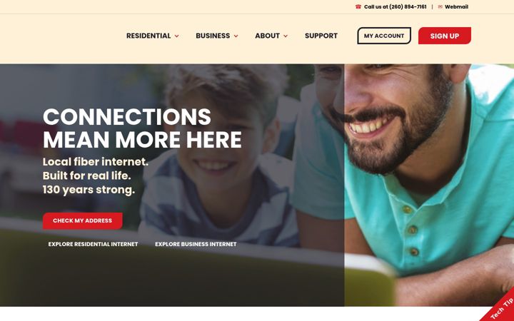 Screenshot of ligtel.com