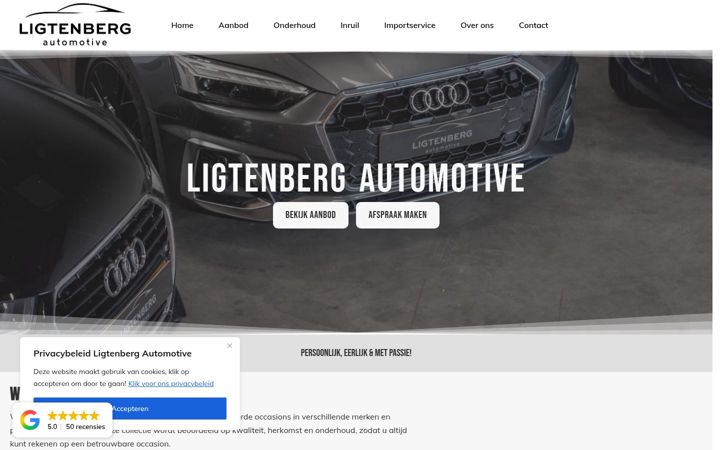 Screenshot of ligtenbergautomotive.nl