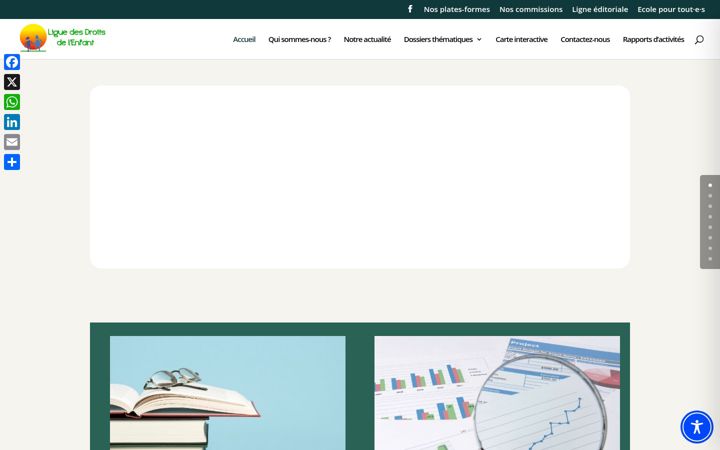 Screenshot of liguedroitsenfant.be