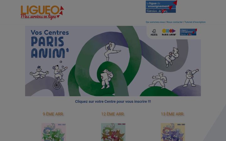 Screenshot of ligueo.org