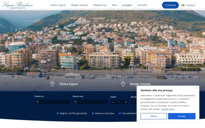 Screenshot of ligureresidence.it