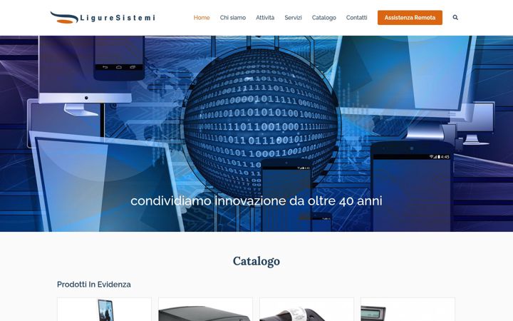 Screenshot of liguresistemi.it