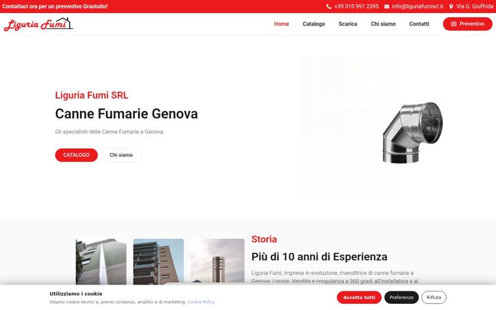 Screenshot of liguriafumisrl.it