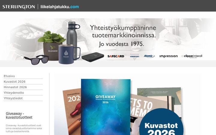 Screenshot of liikelahjatukku.com