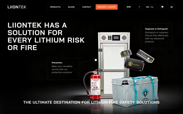 Екранна снимка на liiontek.com