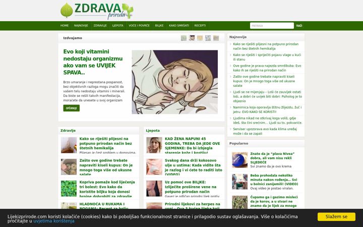 Screenshot of lijekizprirode.com