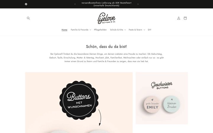 Screenshot of lijelove.de
