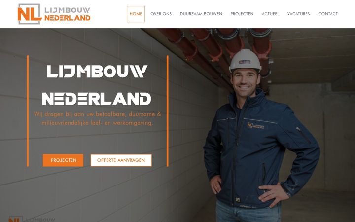 Screenshot of lijmbouwnederland.nl