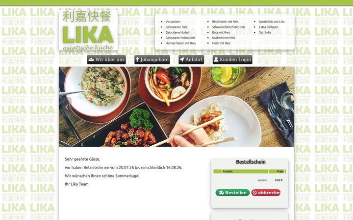 Screenshot of lika-imbiss.de