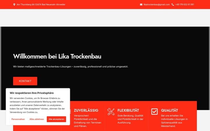 Screenshot of lika-trockenbau.de