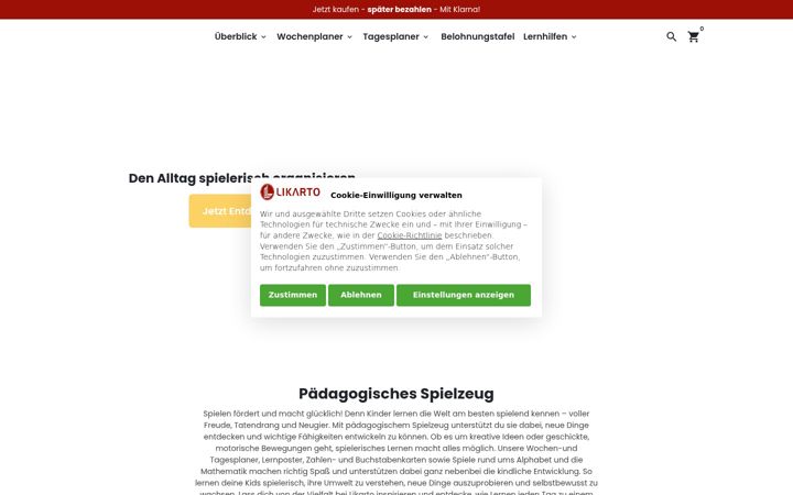 Screenshot of likarto.de