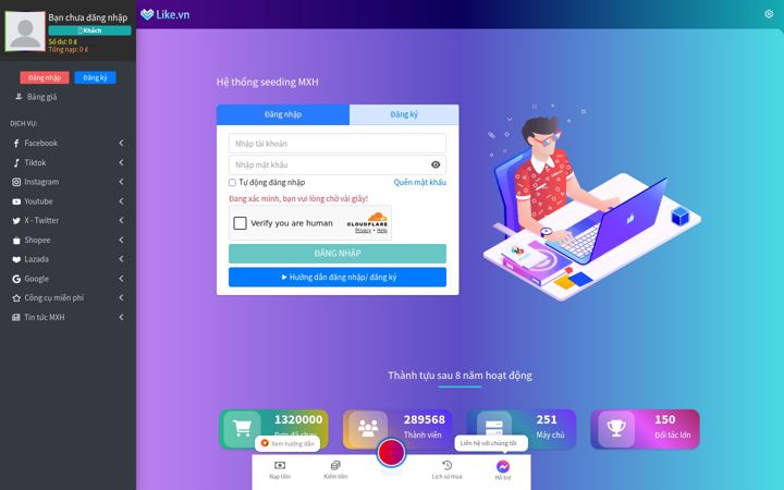 Screenshot of like.vn