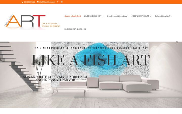 Screenshot of likeafishart.com