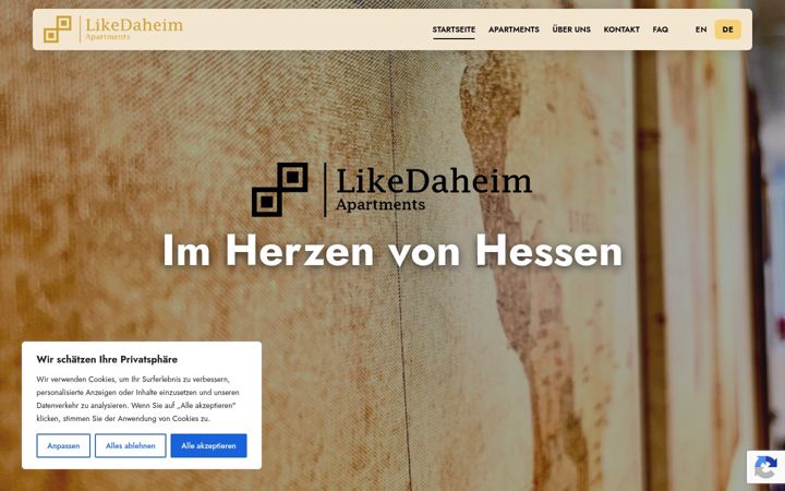 Screenshot of likedaheim.de