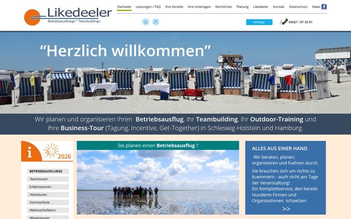 Screenshot of likedeeler-ausfluege.de