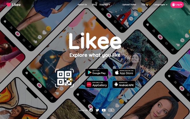 Screenshot van likeevideo.ru