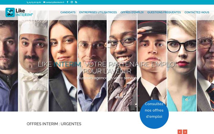 Screenshot of likeinterim.fr