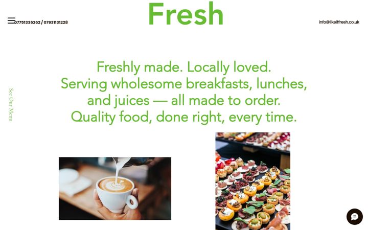 Screenshot of likeitfresh.co.uk