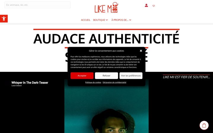 Screenshot of likemii.com