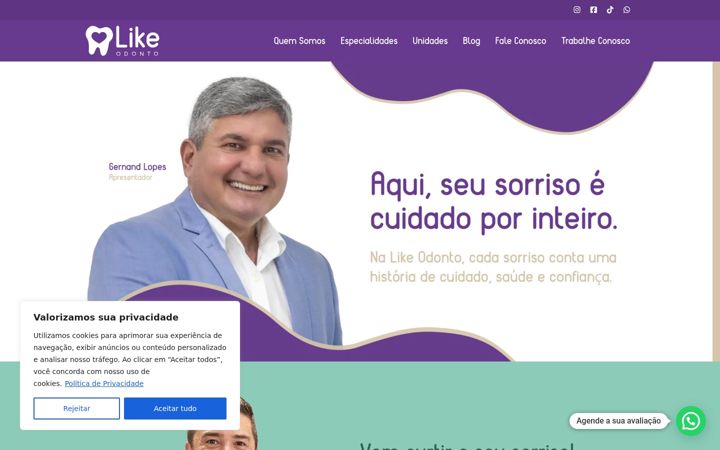 Screenshot of likeodonto.com.br