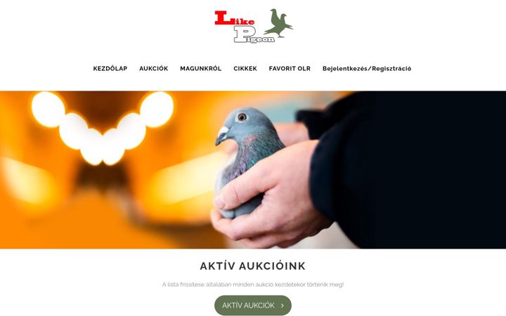 Screenshot of likepigeon.com