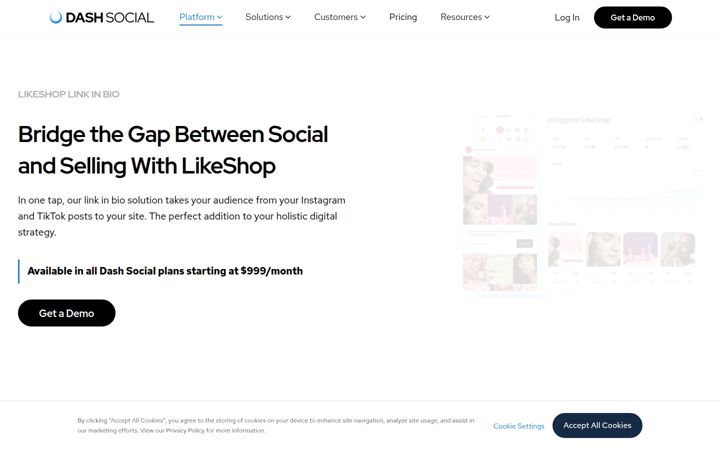 Screenshot of likeshop.me