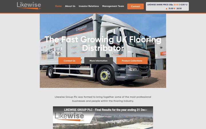 Screenshot of likewiseplc.com