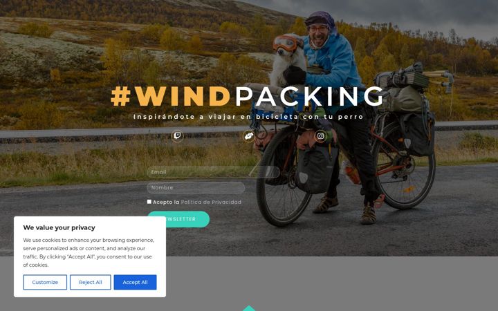 Screenshot of likeyourwind.com