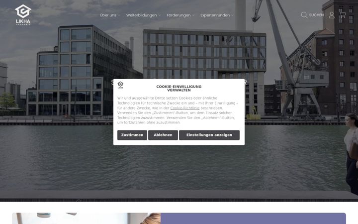Screenshot of likha-akademie.de