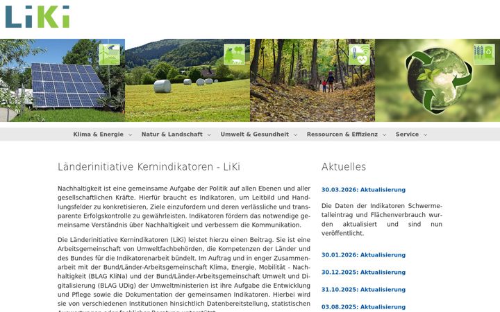 Screenshot of liki.nrw.de