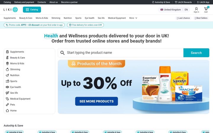 Screenshot of liki24.co.uk