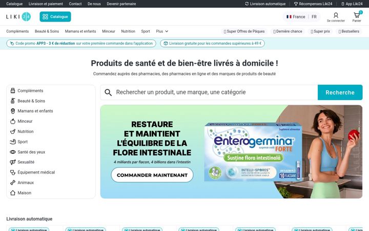 Screenshot of liki24.fr