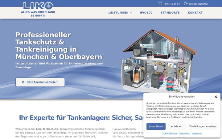 Screenshot of liko-tank.de