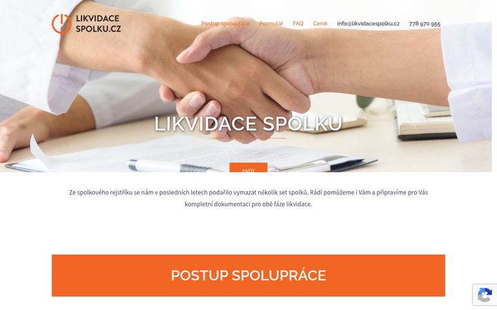 Screenshot of likvidacespolku.eu