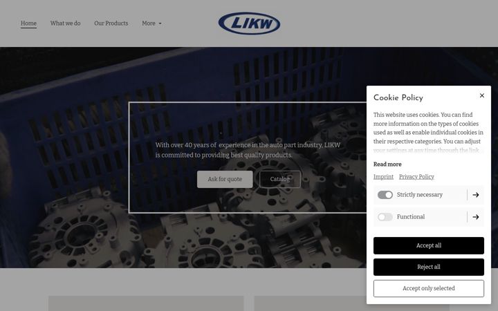 Screenshot of likw-enterprise.com