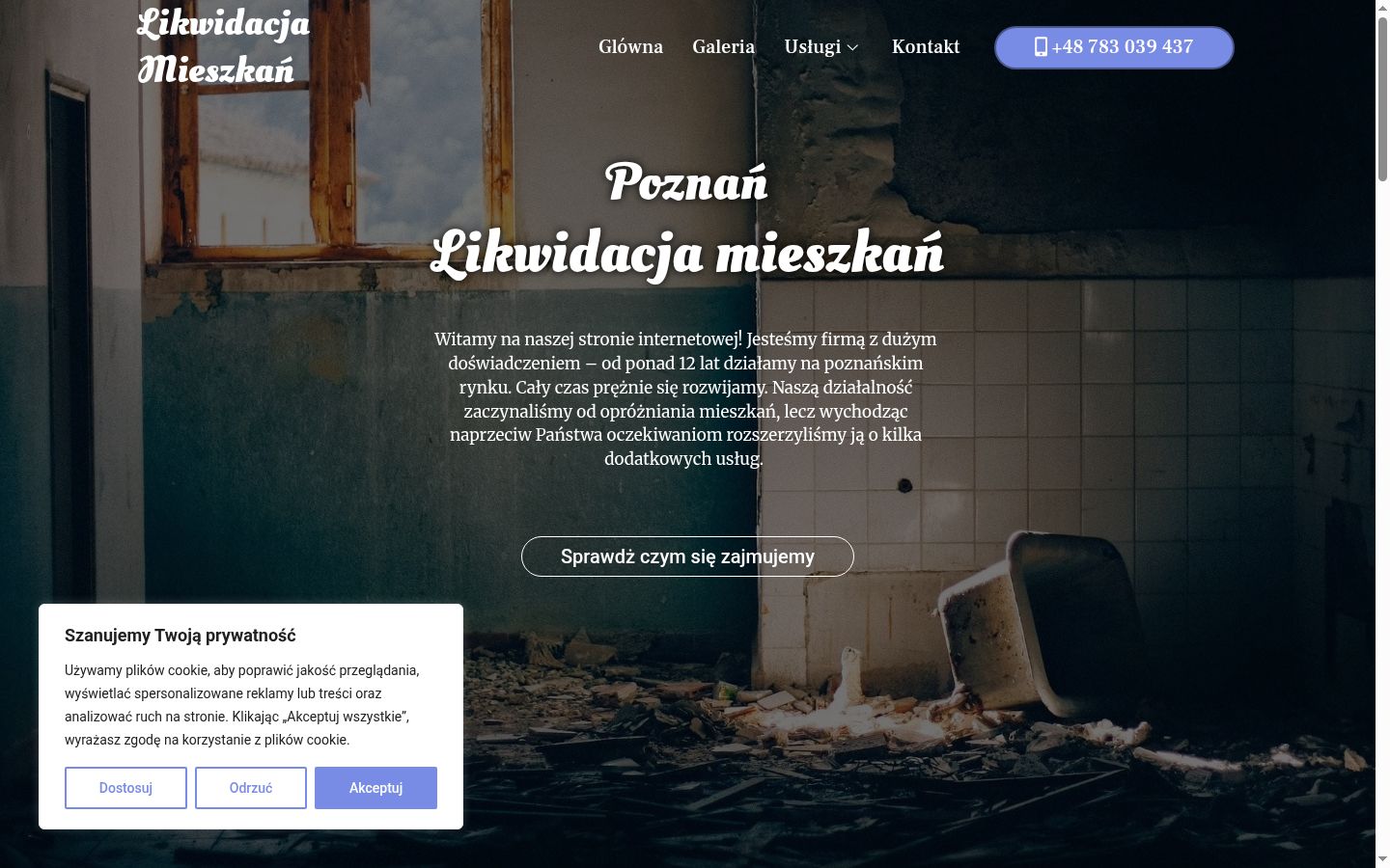 Screenshot tal-banner tal-kunsens muri qabel kwalunkwe interazzjoni